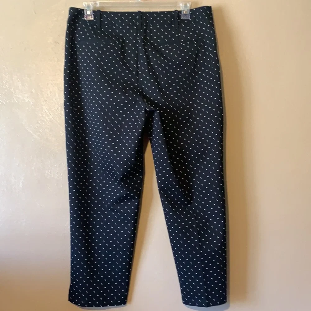 Talbots size 16 Curvy black polka dot Capri  Pants. - Picture 3 of 4